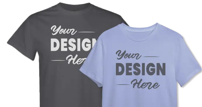 Black and lilac color t-shirts