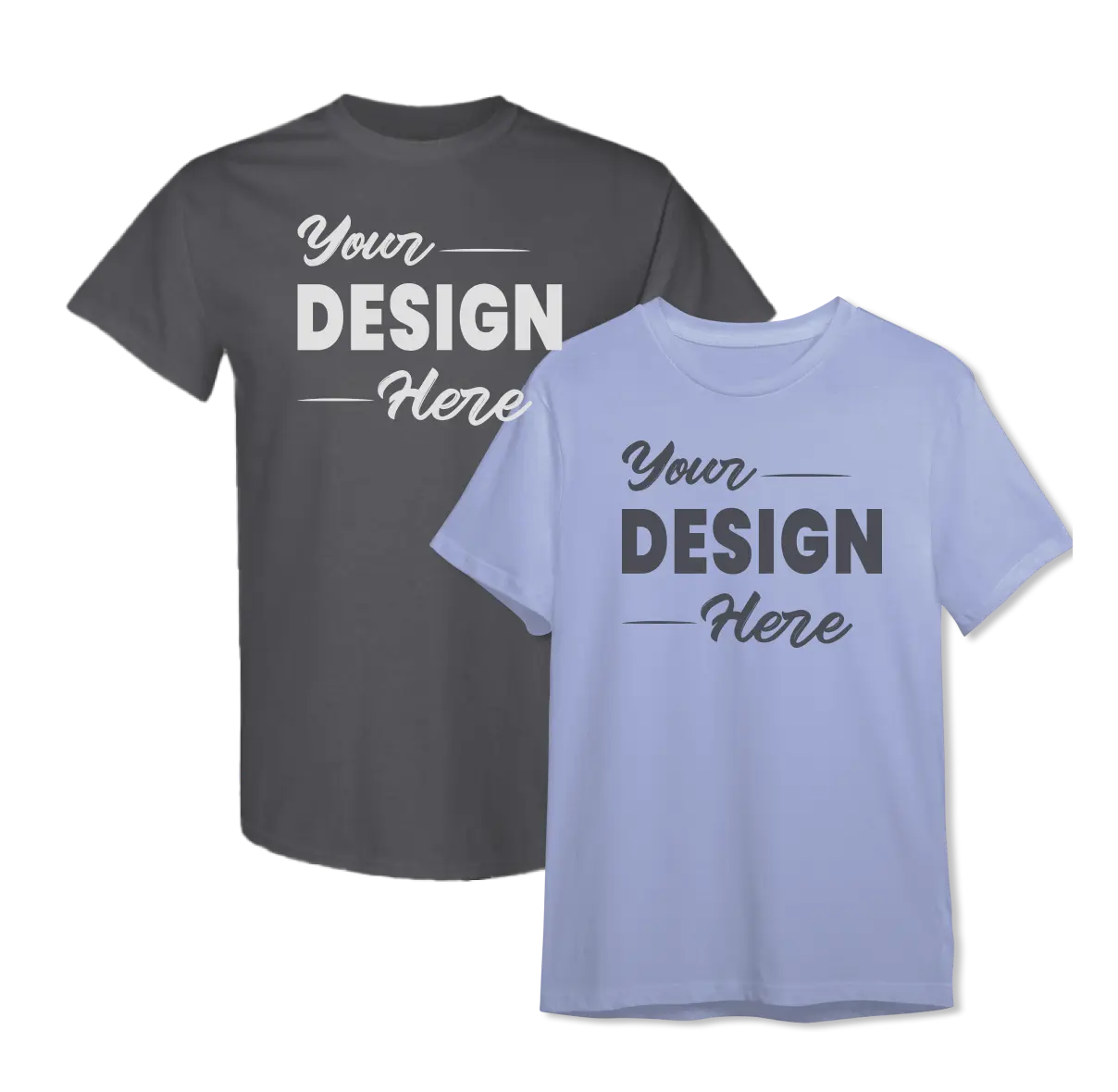 Black and lilac color t-shirts