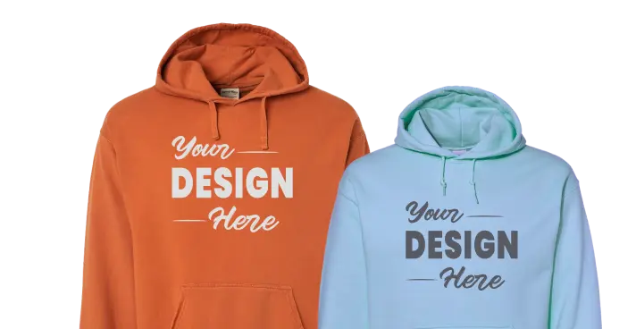 Grey and green polo shirts