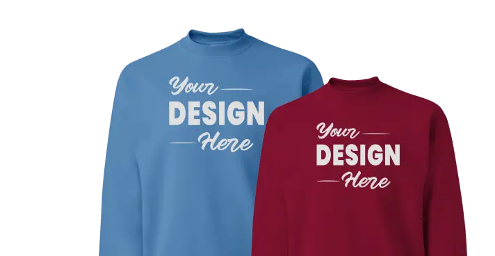 Orange and blue hoodies